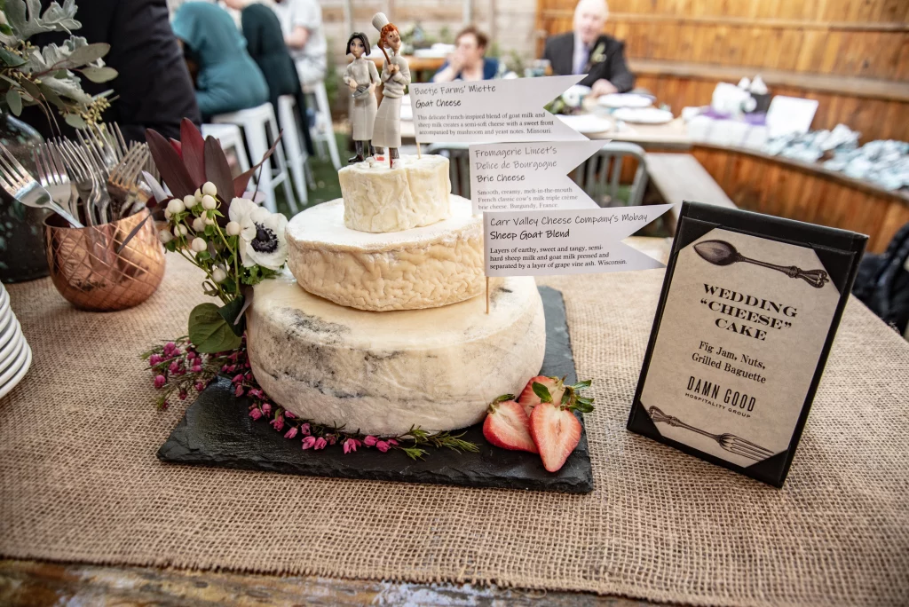 Damn Good Catering & Events Wedding "Cheese" Cake